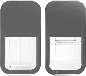 2. akosť - Dóza na potraviny, veľkokapacitný box SLOP, sivé posuvné veko - 7,5 l