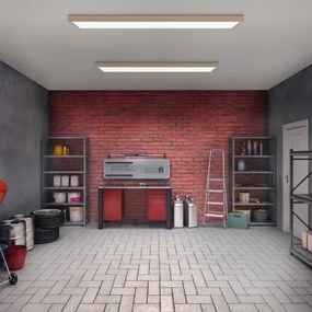 Brilagi-LED Kúpeľňové stropné svietidlo FRAME LED/50W/230V 120x30 cm IP44 béžová