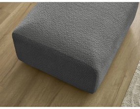 Sivá podnožka z textílie bouclé Tina – Bobochic Paris