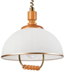 Sťahovací luster RAMONA 1xE27/60W/230V béžová/hnedá