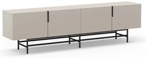 Krémový TV stolík 200x54,5 cm Eldia – Marckeric
