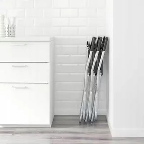 IKEA GUNDE Skladacia stolička čierna