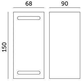 Vonkajšie nástenné svietidlo QUERK 2xGU10/35W/230V IP54 15 cm čierna