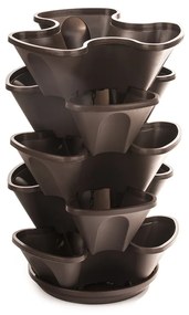 Kaskáda závesná 5-dielna hnedá, 53 cm