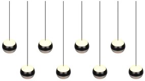 Čierne/v striebornej farbe LED závesné svietidlo Orbit – Trio Select