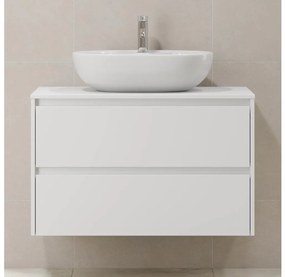 Kúpeľňová skrinka TRONDHEIM pre umývadlo 90 cm biela