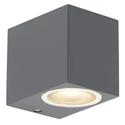 Inteligentná nástenná lampa čierna vrátane WiFi GU10 IP44 - Baleno