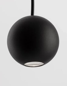 LED luster Nocci 5 čierne