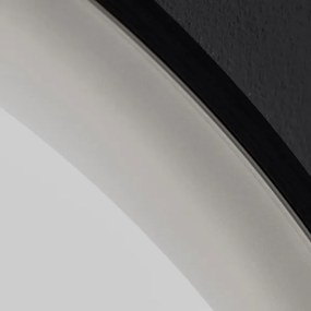 Brilagi-LED stmievateľné vyhrievané zrkadlo s podsvietením ALU PRO LED/18W/230V pr. 60 cm IP44 čierne