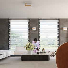 Nástenné svietidlo Lappo, 1x mliečne sklenené tienidlo, drevo