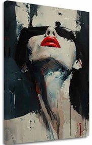 Obraz na plátne Červené Pery - Dramatický Dizajn