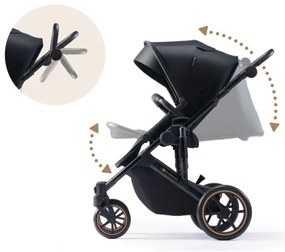 KINDERKRAFT - Kombinovaný kočík 2v1 PRIME 2 čierna