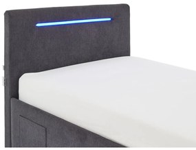 Tmavosivá čalúnená detská posteľ bez roštu 90x200 cm Circle – Meise Möbel