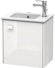 DURAVIT Brioso závesná skrinka pod umývadielko, 1 dvierka, pánty vpravo, 420 x 289 x 442 mm, biela vysoký lesk, BR4000R2222