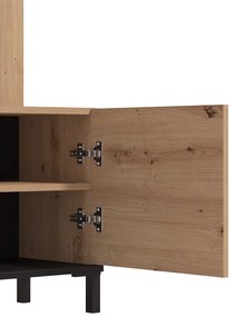 Malá predsieňová stena Scalea - dub artisan/čierna