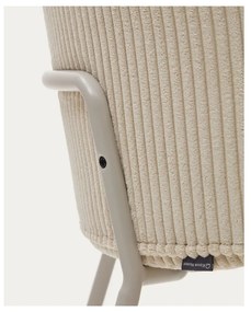 Béžové čalúnené jedálenské kreslá v súprave 2 ks Yunia – Kave Home