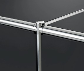 Kovová odkladacia skrinka »CN3« s nastaviteľnými výklopnými priehradkami, čierna