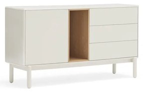 Krémovobiela komoda 140x76x40 cm Corvo – Teulat