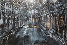 Obraz interiéru starej budovy (90x60 cm)