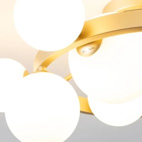 Brilagi - LED Prisadený luster MILLA 10xG9/3W/230V zlatá/biela