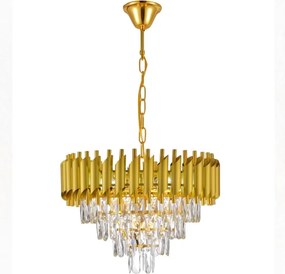 Brilagi - Luster na reťazi ECLIPSE 7xE14/10W/230V pr. 48 cm zlatá