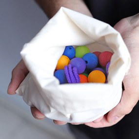 Grimm's - Farebné drevené koráliky - 55 ks