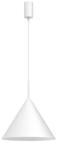 Závesné svietidlo Capital, 1x biele kovové tienidlo, (fi 32cm), w
