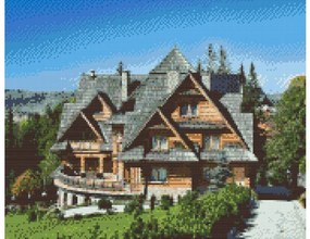 Gario Diamantové maľovanie Poľská architektúra Rozmery: 50 x 40 cm, Rámovanie: Iba zrolované plátno, Diamanty: Okrúhle