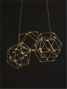 LED luster Nebula 84 zlatá