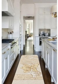 Béžový prateľný behúň 58x140 cm Sandy – Oyo Concept