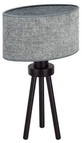 Duolla - Stolná lampa OVAL 1xE27/15W/230V pr. 30 cm šedá