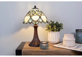 Lampa Tiffany vitrážová KEID Ø25*42