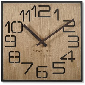 Dekorstudio Moderné drevené hodiny EKO Digits dubové - 50cm