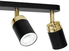 Bodové svietidlo RENO 3xGU10/8W/230V čierna/zlatá