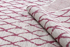 Koberec SISAL SION MREŽA 22129 ecru / fuksia