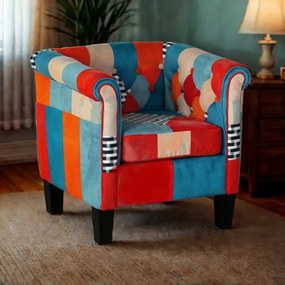 Kreslo Patchwork BUTTON