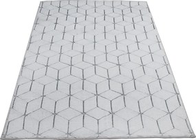 Koberec Rabbit 3D Carving GREY/WHITE 2 rozmery koberec: 160x220 cm