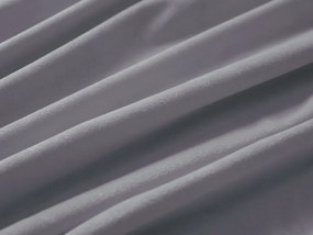 Biante Veľký zamatový oválny obrus Velvet Premium SVP-013 Sivý 200x240 cm