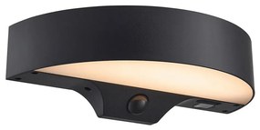 Nordlux - LED solárne nástenné svietidlo MONAY LED/5W/5V IP44 so senzorom