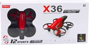 LEAN Toys SYMA X36 diaľkovo ovládaný RC dron červený