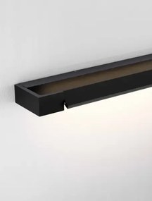 LED čierne svietidlo na stenu Arga 60