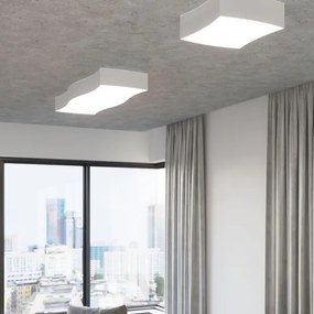 Sollux SL.1055 - Stropné svietidlo SQUARE 6xE27/60W/230V biela