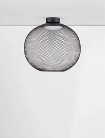 LED čierne moderné stropné svietidlo Kinetic 50