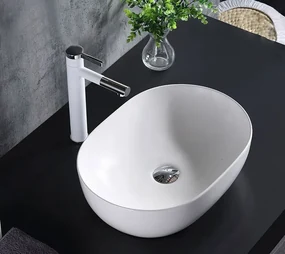 Rea Amelia, umývadlo na dosku 480x345x135 mm, biela lesklá, REA-U0416