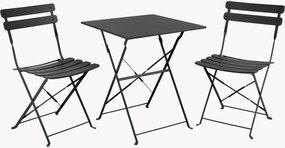 Skladacia kovová záhradná bistro'súprava Ponte, 3 ks