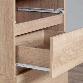 Komoda Kuba 120 cm 6 zásuviek dub sonoma