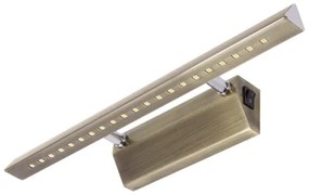 STRÜHM LED kúpeľňové nástenné svietidlo RITON LED 4W ANTIC BRASS Neutral White 3073