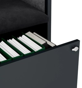 Sally 1150mm korpus Antracytowy - siedzisko Ciemnoszary