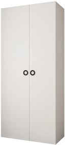 Šatníková skriňa 110 cm Carmela 40-1 (biela + čierna). Akcia -20%. Vlastná spoľahlivá doprava až k Vám domov. 1126505