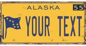 Ceduľa značka USA Alaska